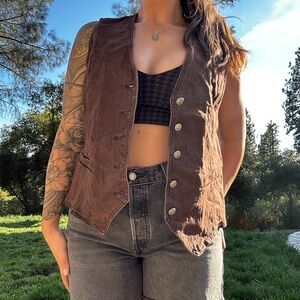 Women's Brown Vest
